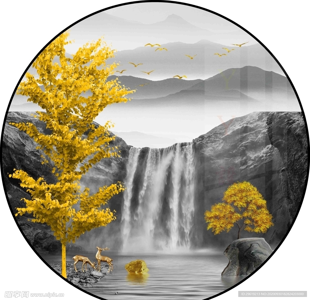 简约轻奢装饰画图片