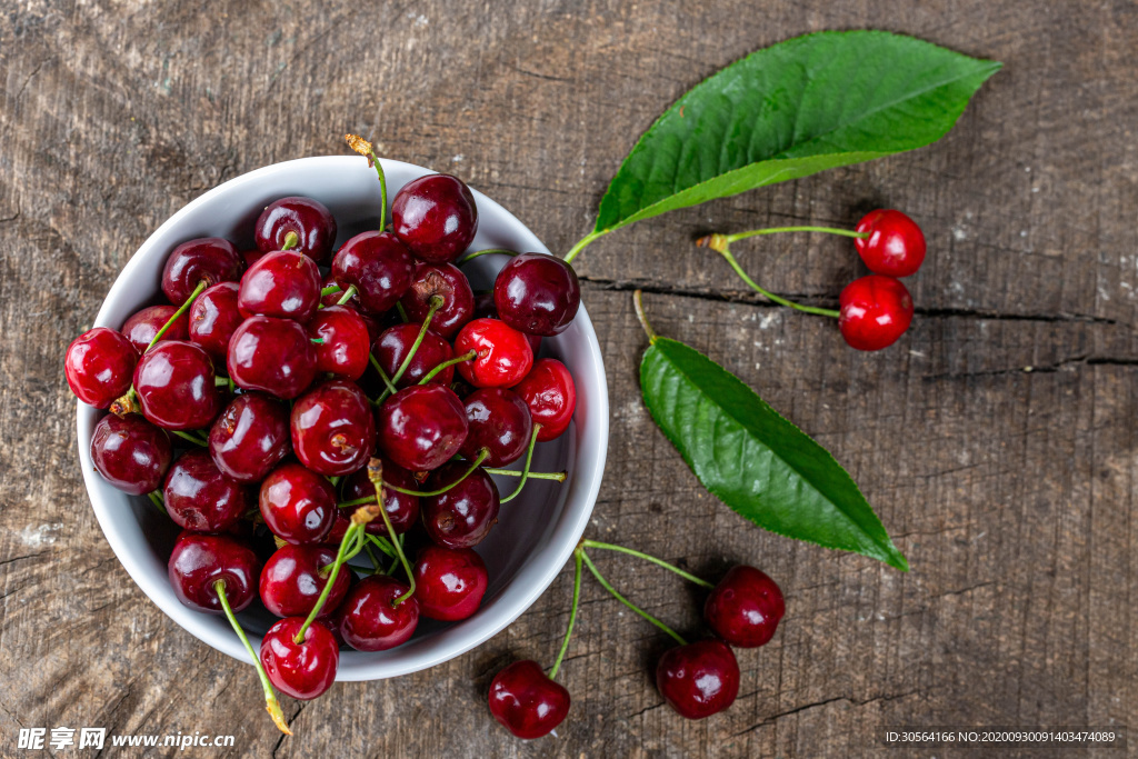 樱桃水果零食美食背景海报素材
