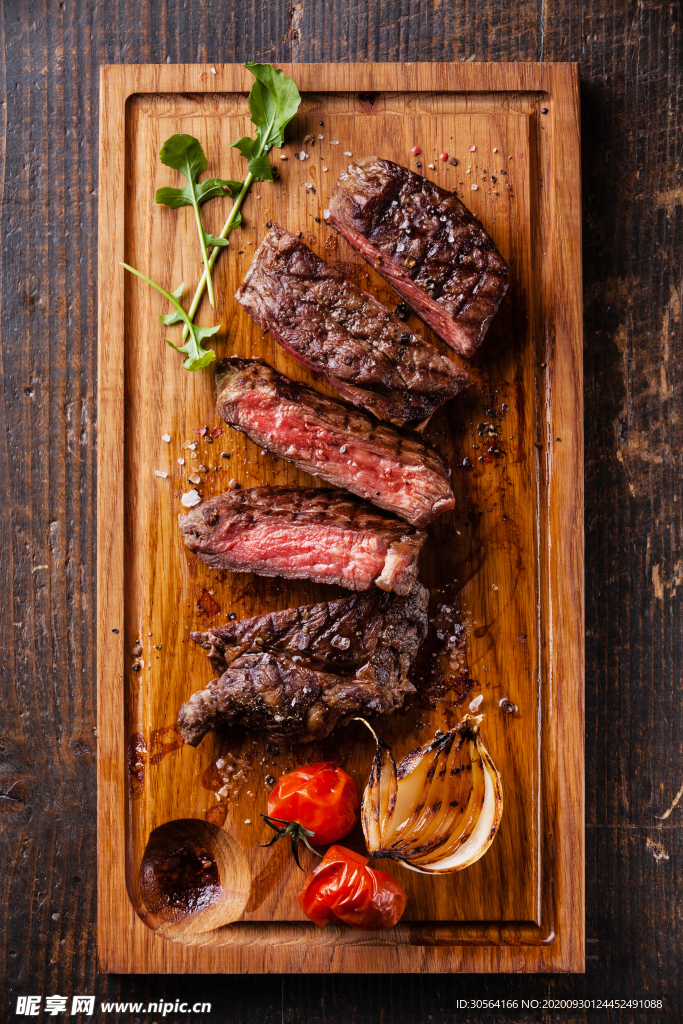 牛排牛肉美食食材背景海报素材