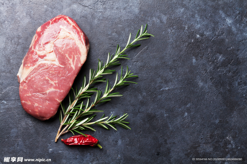 牛排牛肉美食食材背景海报素材