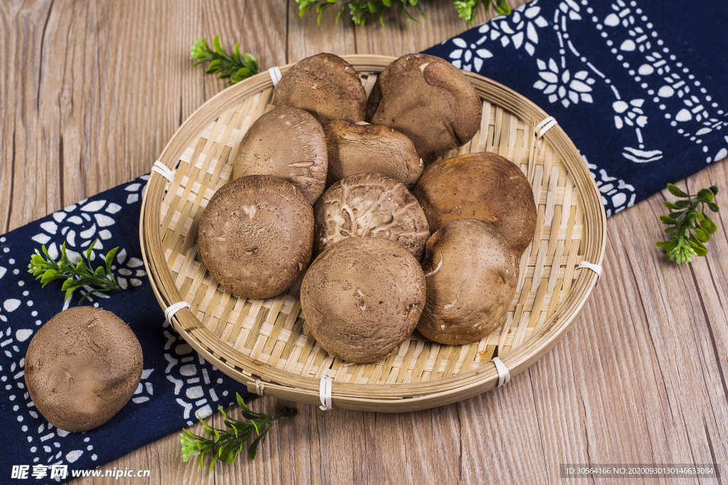 蘑菇香菇菜品背景海报素材
