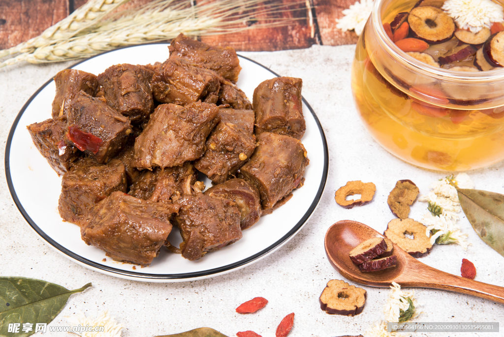 鸭脖美食食材背景海报素材