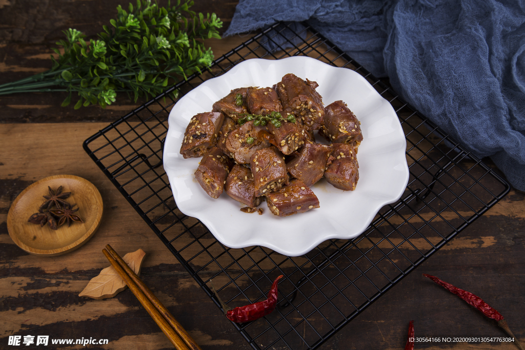 鸭脖美食食材背景海报素材