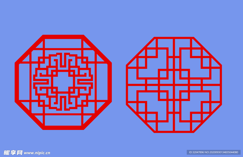 红色边框  免扣  素材 花纹
