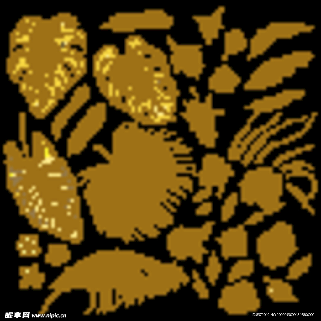 金色树叶 树叶素材