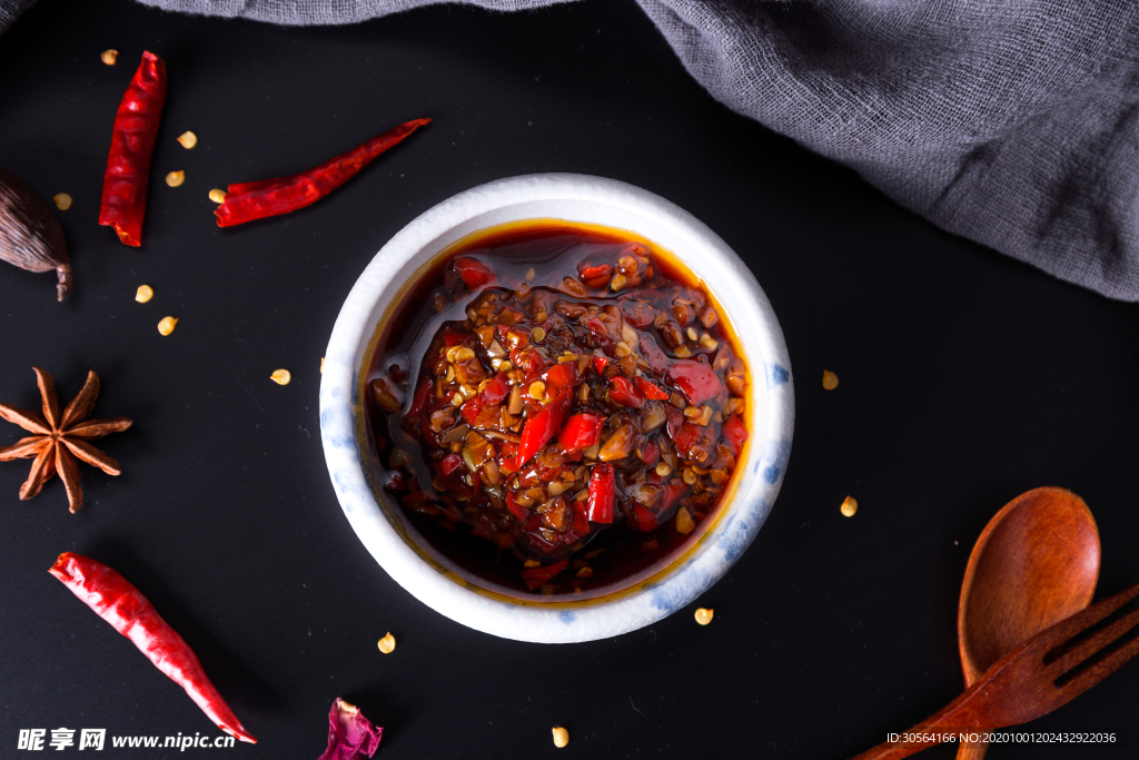 辣椒油配料食材背景海报素材