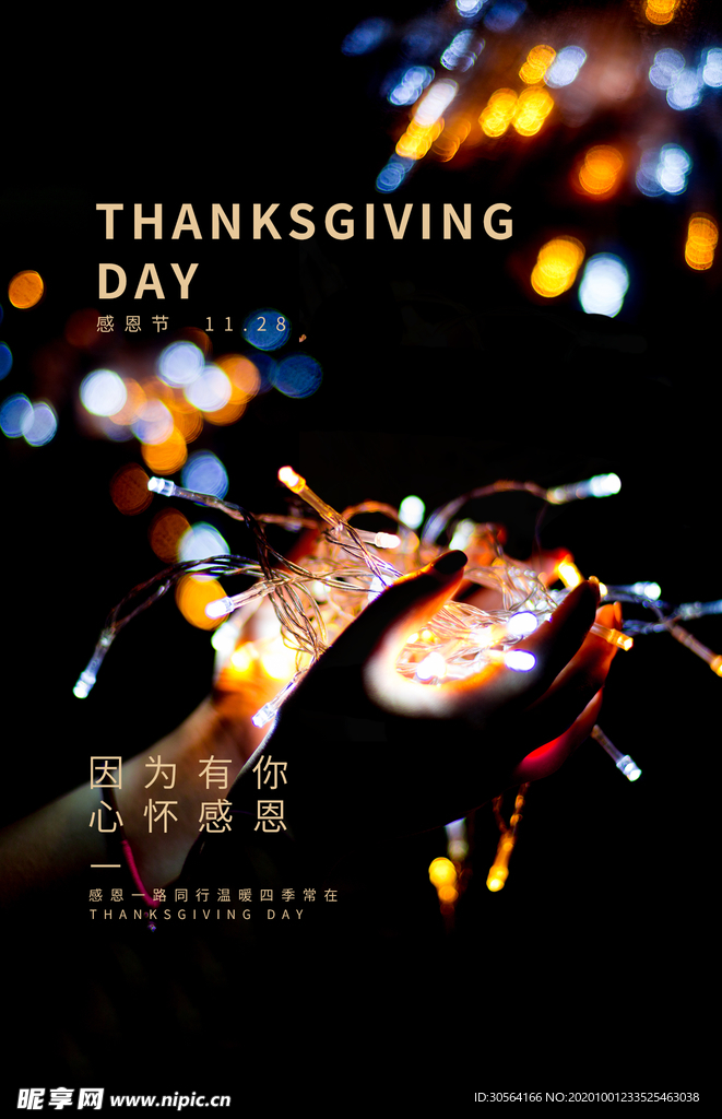 感恩节节日促销活动宣传海报素材