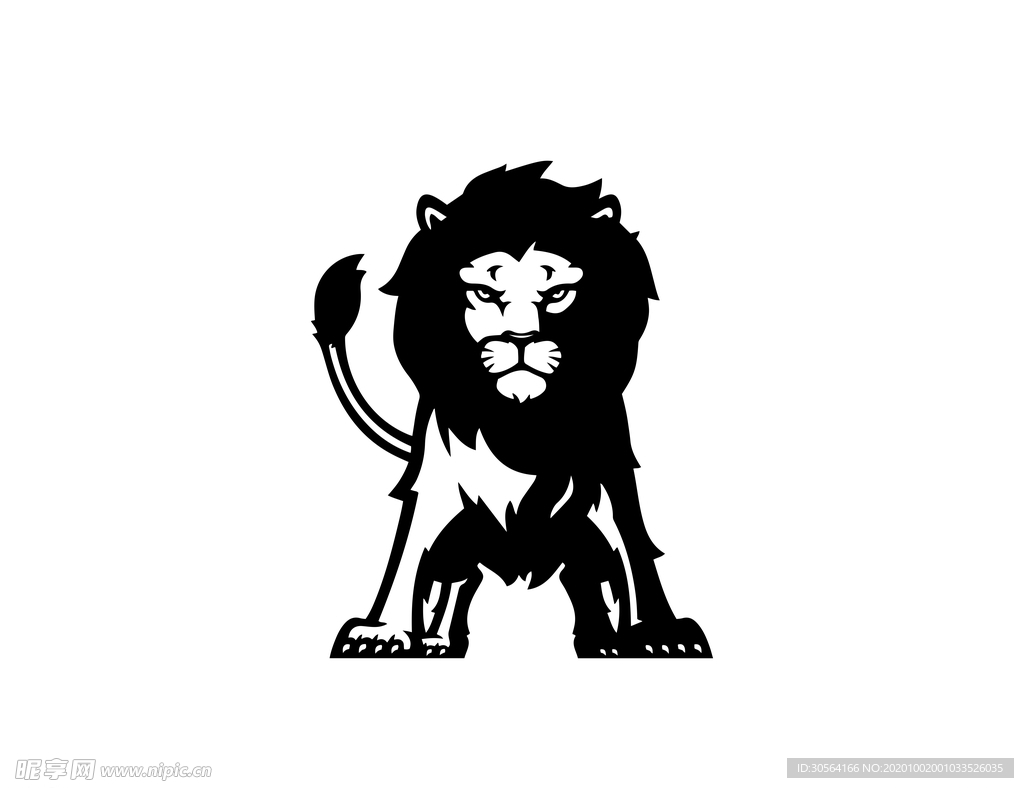 狮子狮头标志标识图标素材