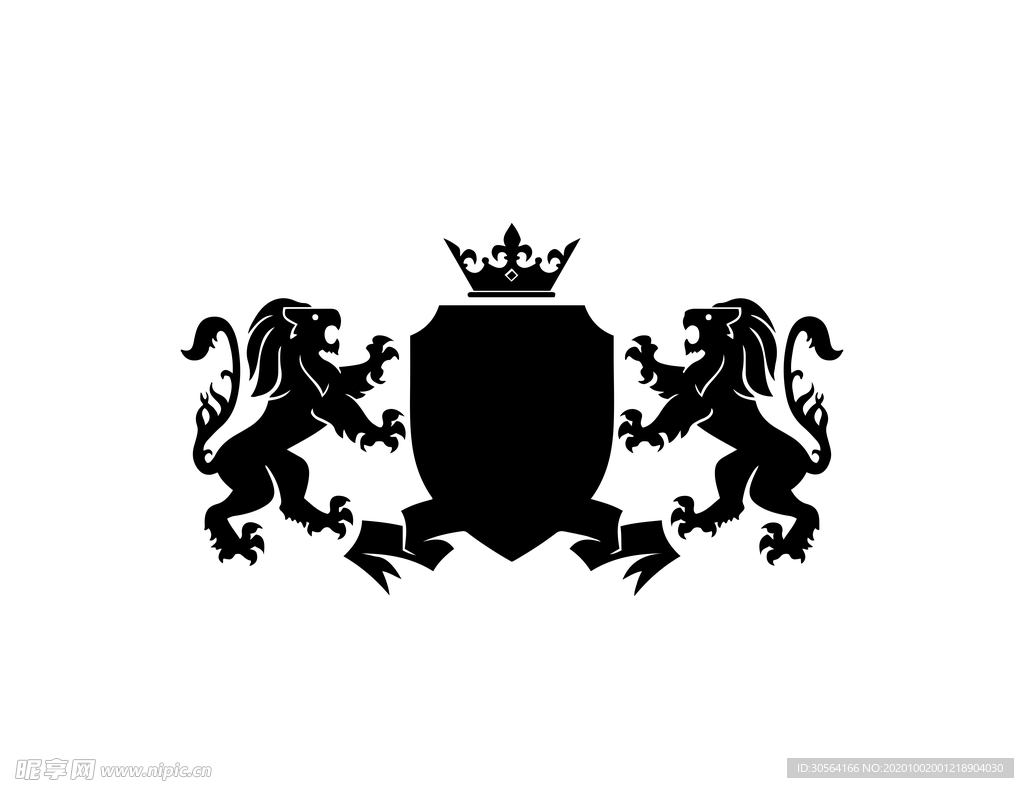 狮子狮头标志标识图标素材