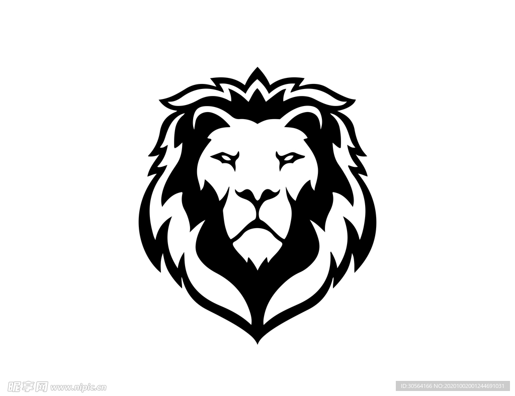 狮子狮头标志标识图标素材