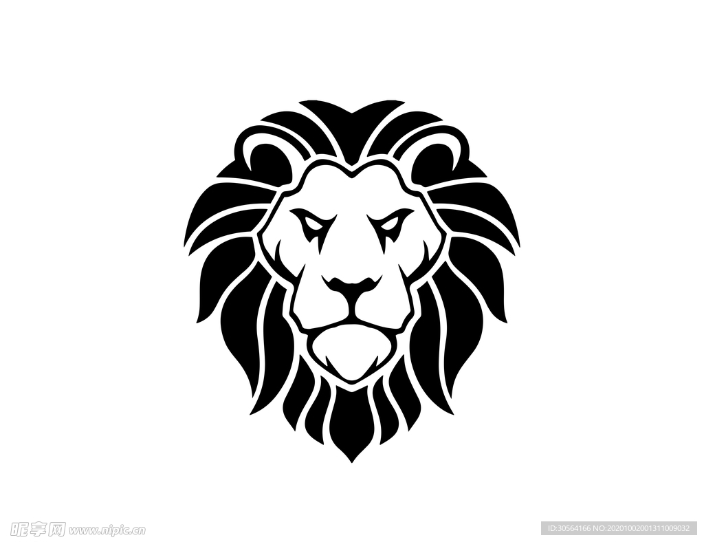 狮子狮头标志标识图标素材