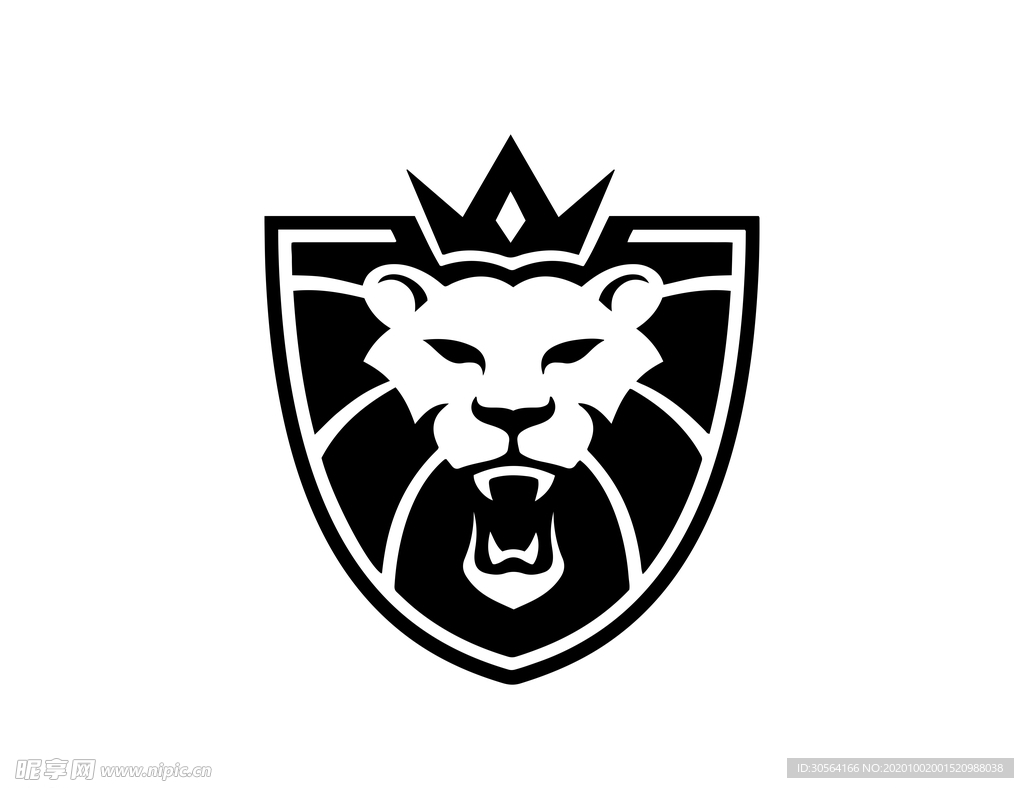 狮子狮头标志标识图标素材