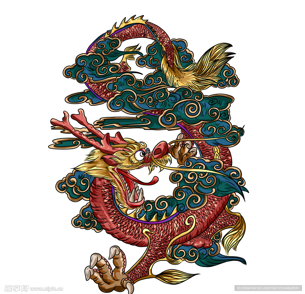 龙纹图标图形标志标识素材