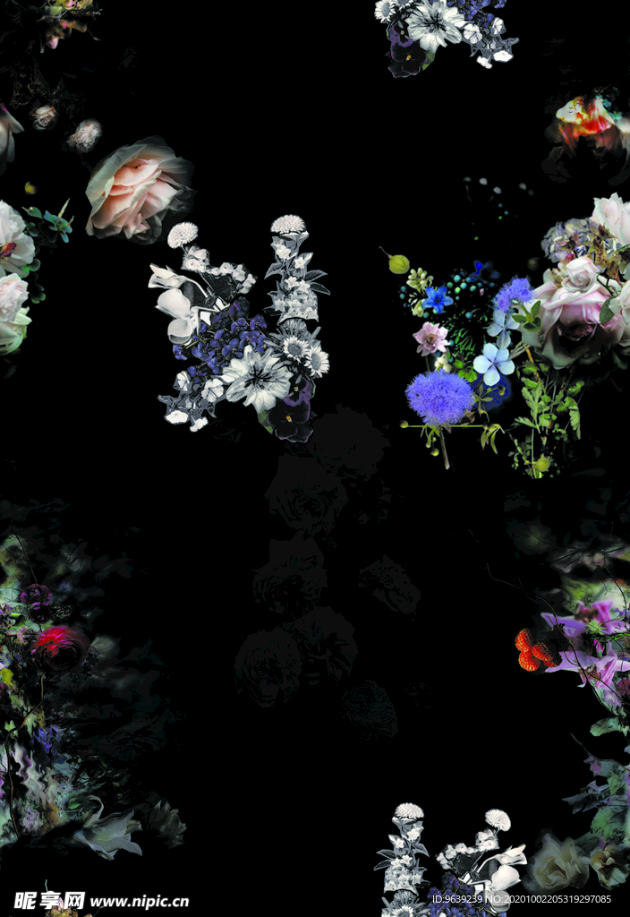 碎花手绘花外单女装