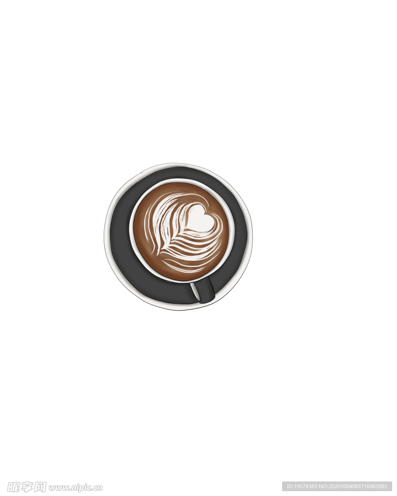 拉花 卡通 咖啡