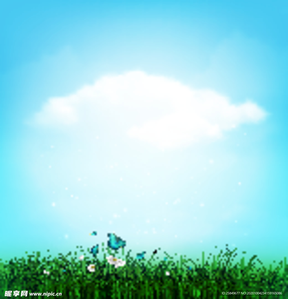 风景画 树叶 森林树叶  插画