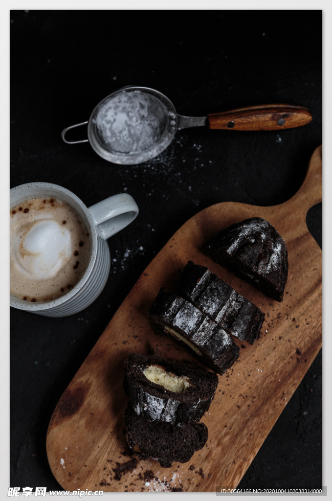 巧克力甜品点心背景海报素材