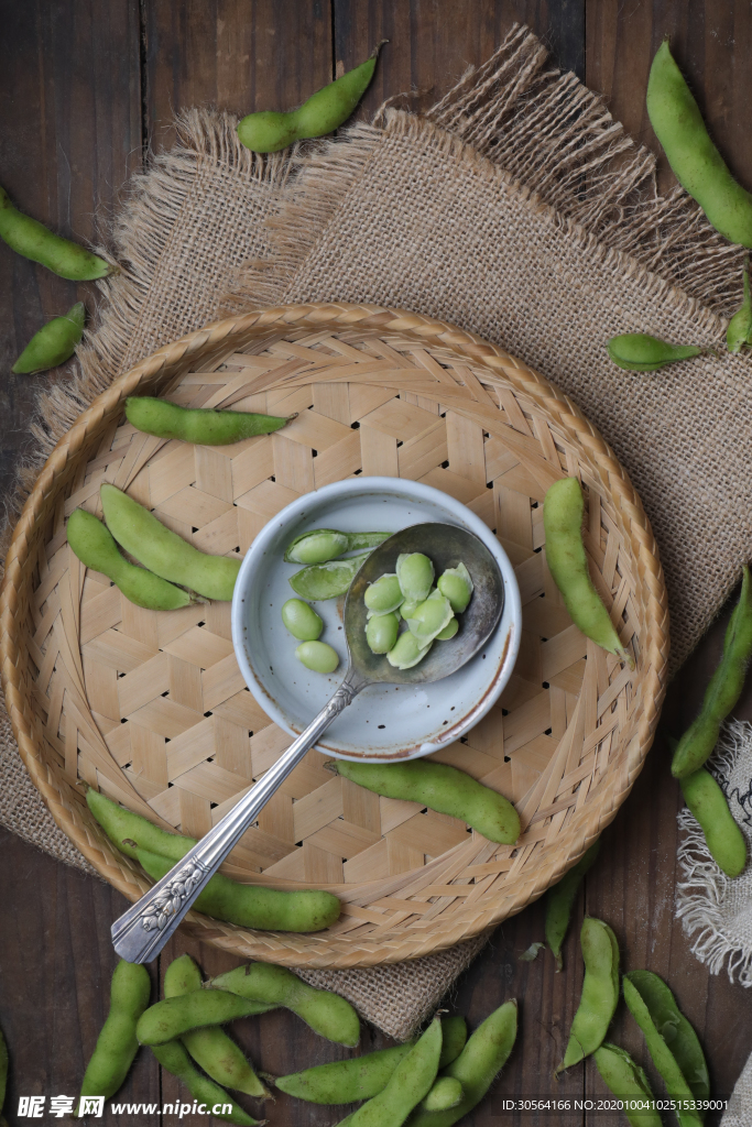 豆角青豆背景海报素材