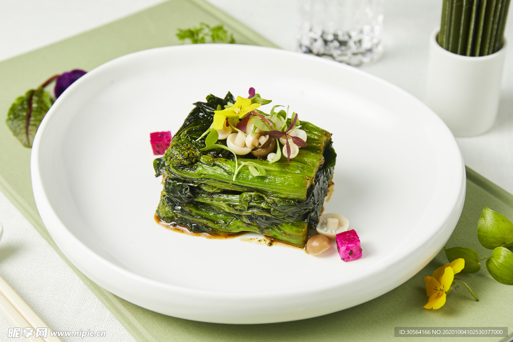 蔬菜西餐摆盘背景海报素材