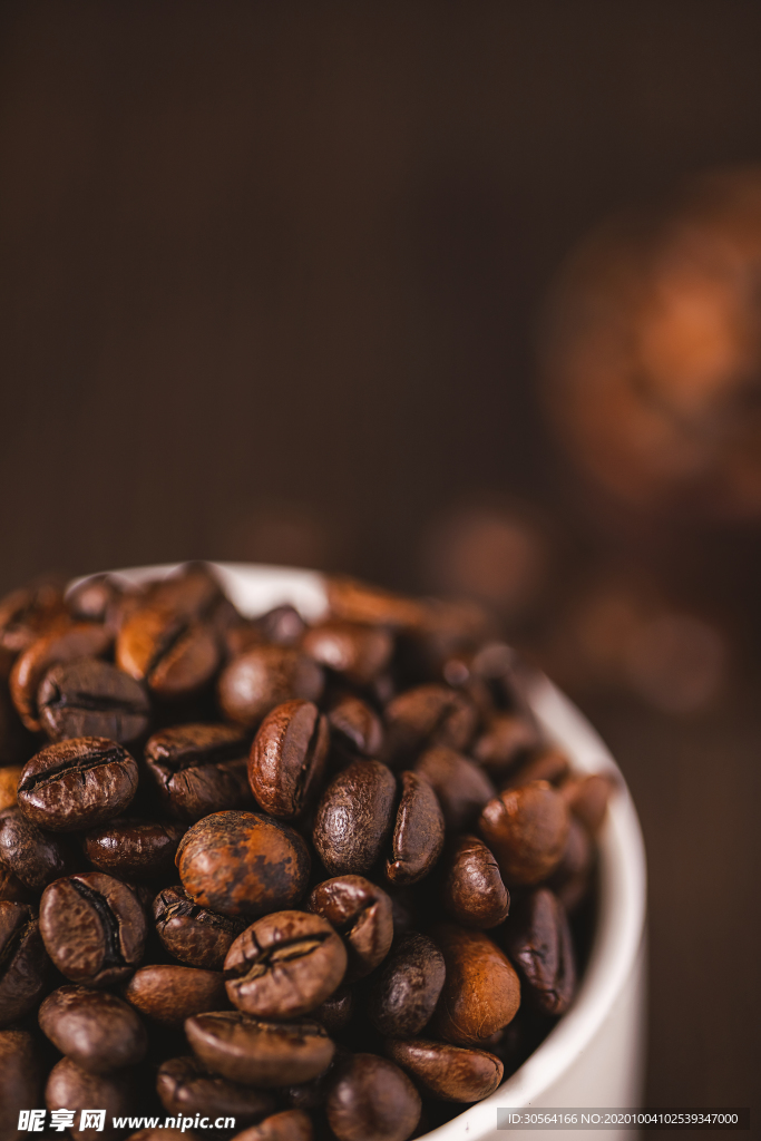 咖啡豆咖啡背景海报素材