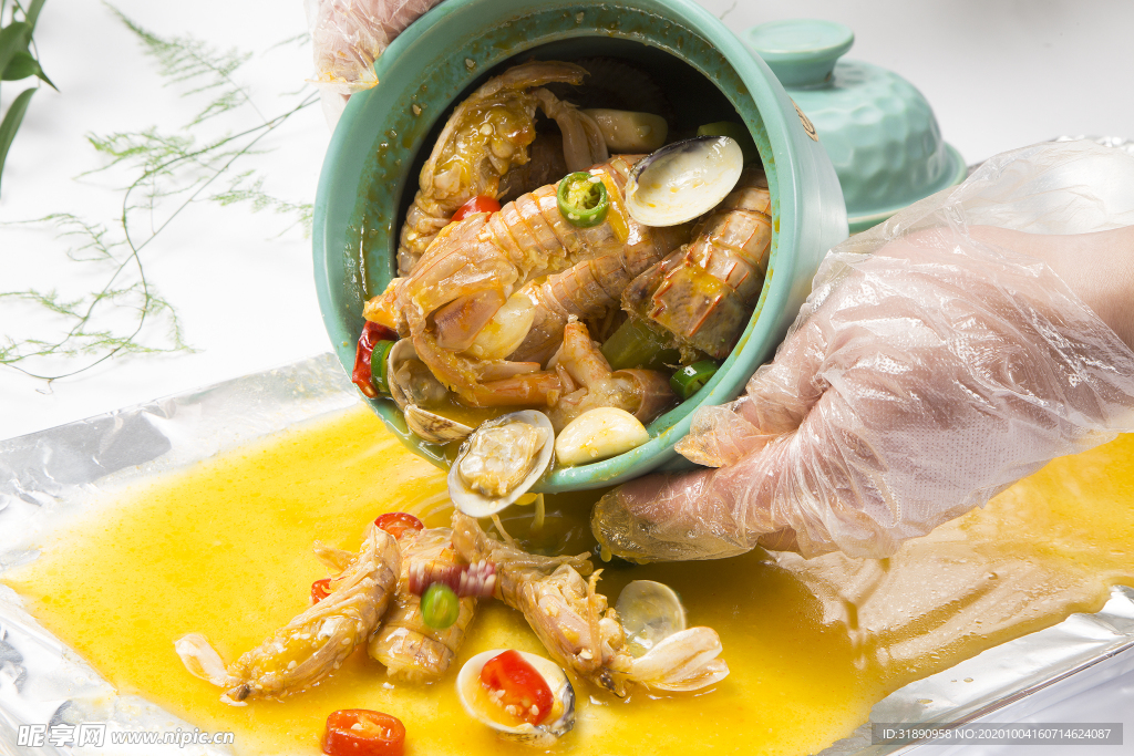 海鲜 餐厅 瓦罐 套餐 龙虾