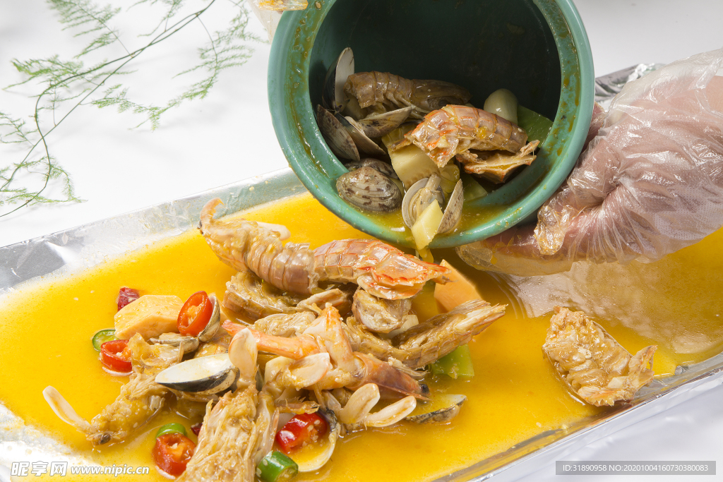 海鲜 餐厅 瓦罐 套餐 龙虾