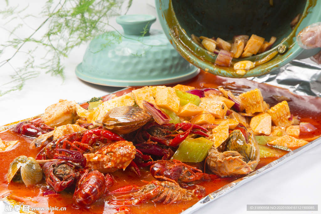 海鲜 餐厅 瓦罐 套餐 龙虾