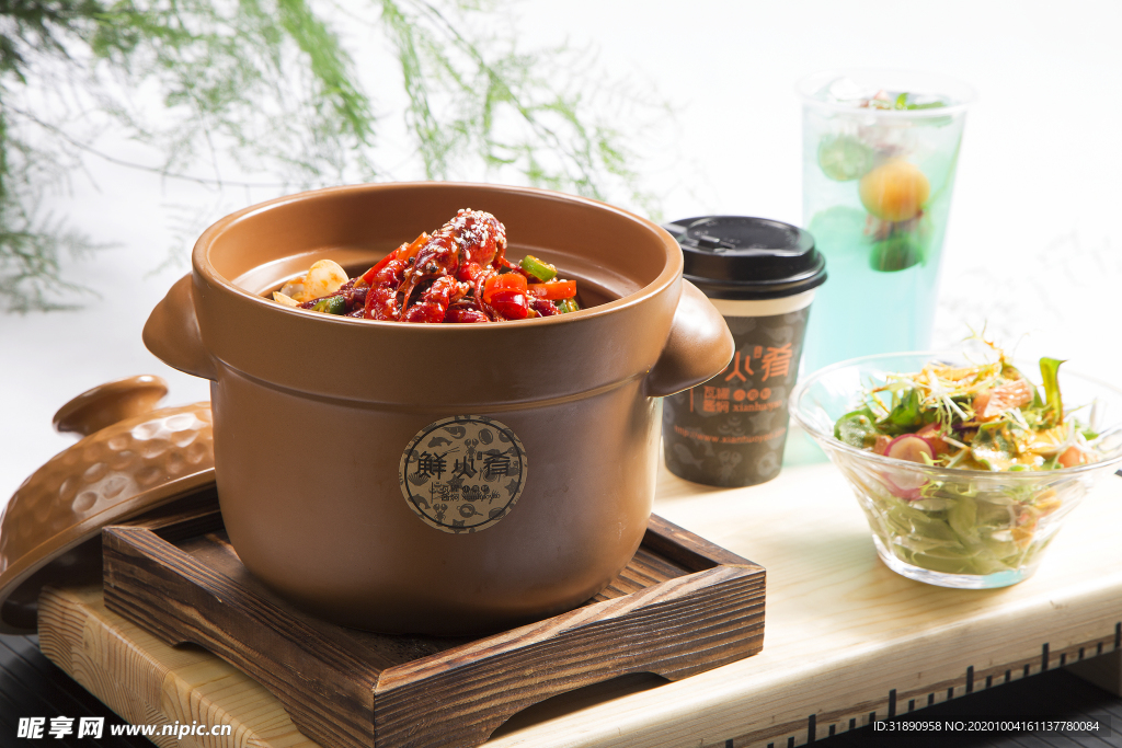海鲜 餐厅 瓦罐 套餐 龙虾