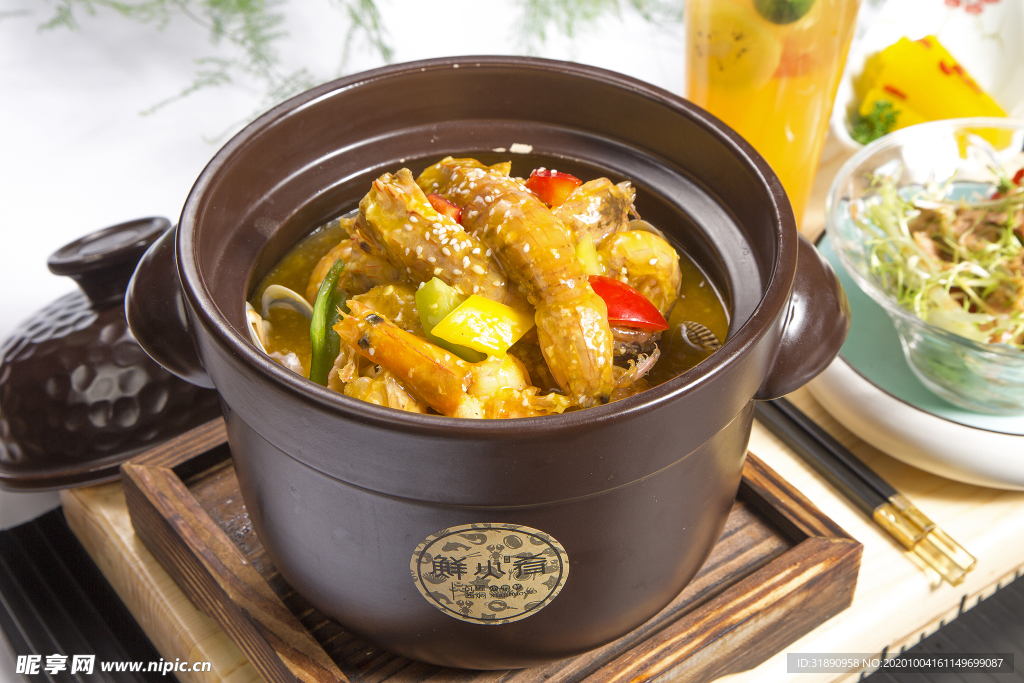 海鲜 餐厅 瓦罐 套餐 龙虾