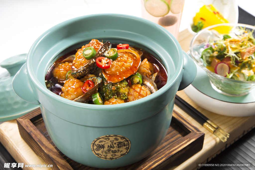 海鲜 餐厅 瓦罐 套餐 龙虾