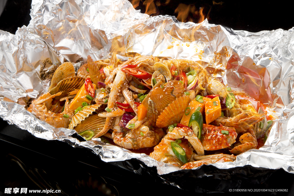 海鲜 餐厅 套餐 锡纸 快餐