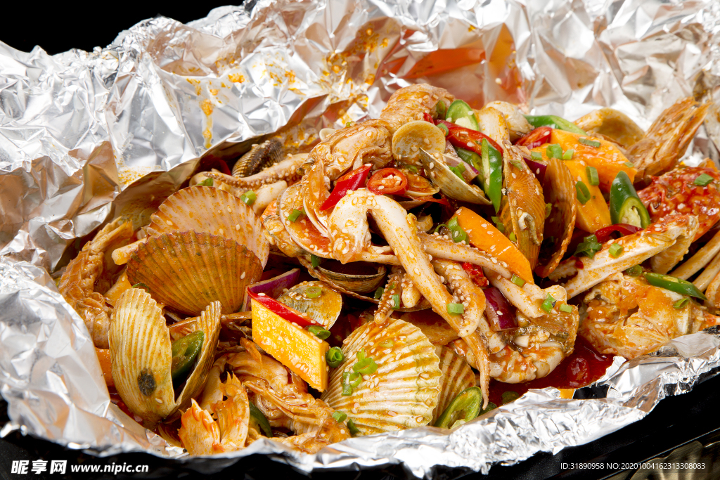 海鲜 餐厅 套餐 锡纸 快餐