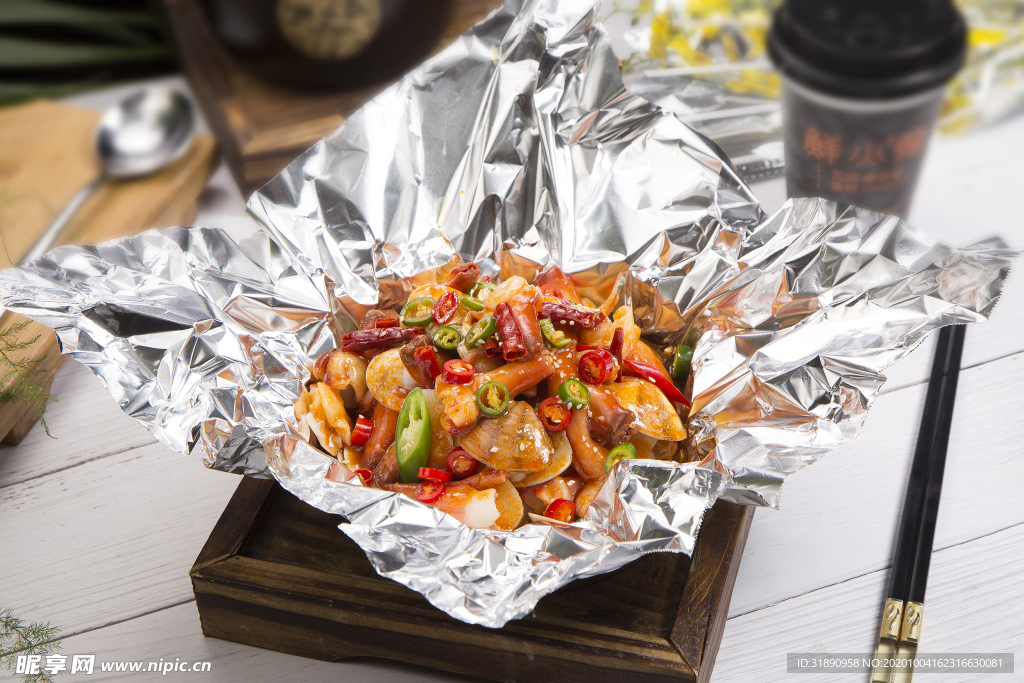 海鲜 餐厅 套餐 锡纸 快餐