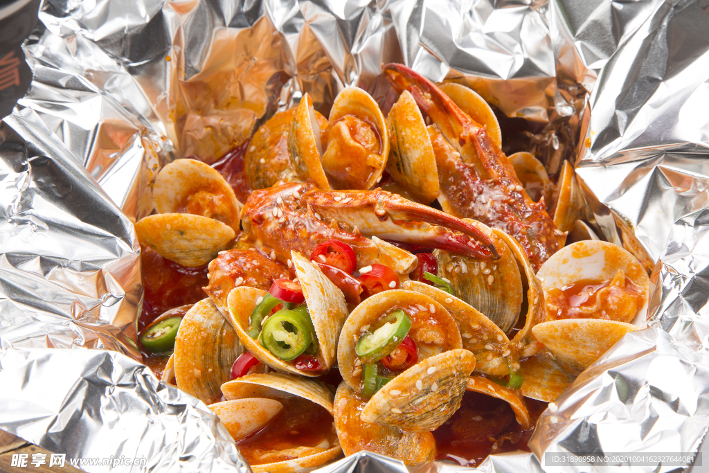 海鲜 餐厅 鲜火肴 套餐 锡纸