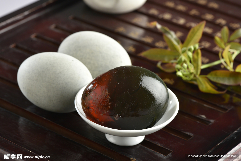 皮蛋松花蛋美食背景海报素材