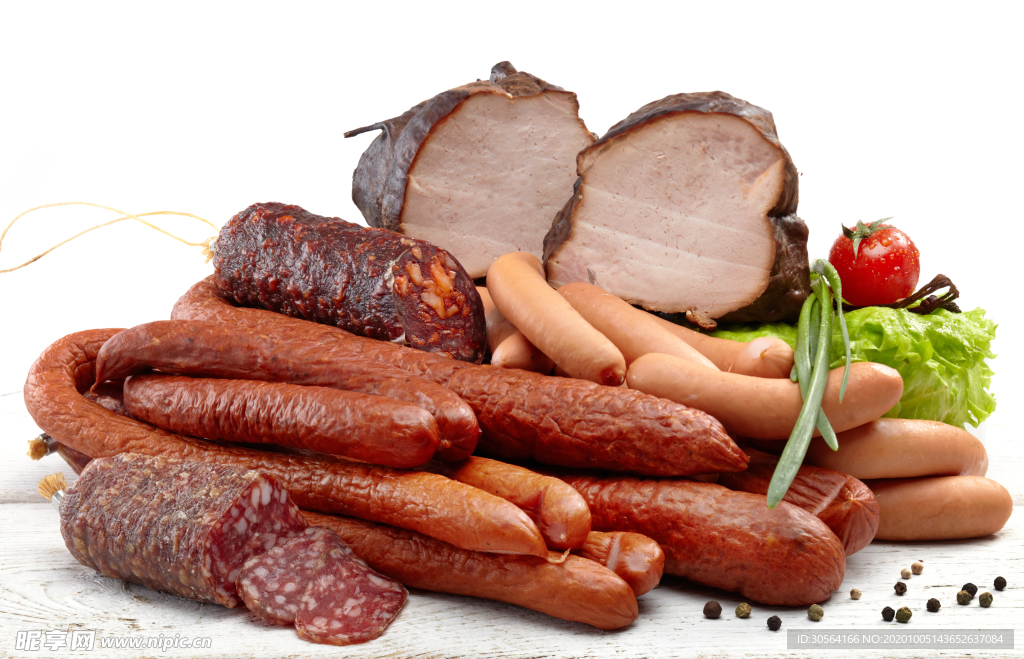 香肠美食食材背景海报素材