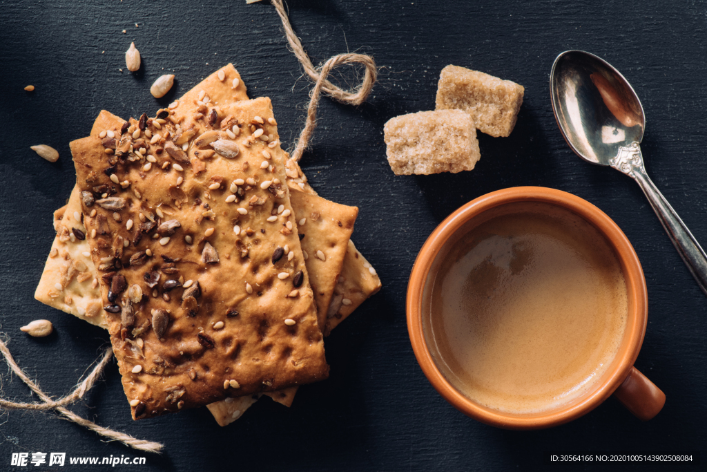 饼干甜品零食背景海报素材