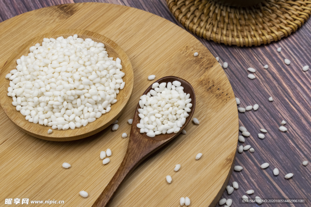 白米糯米美食食材背景海报素材