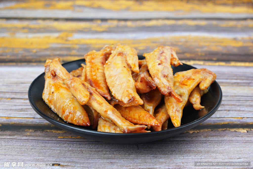 红烧鸡翅美食食材背景海报素材