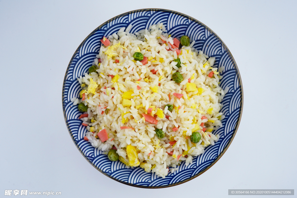 蛋炒饭美食食材背景海报素材