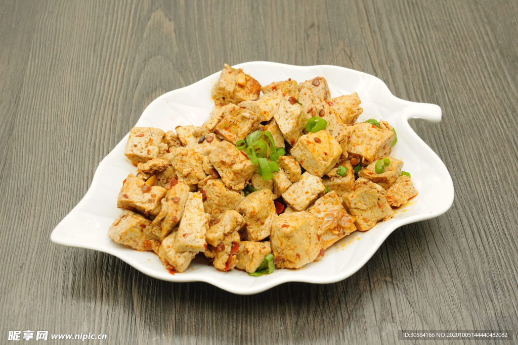 麻辣豆腐美食食材背景海报素材