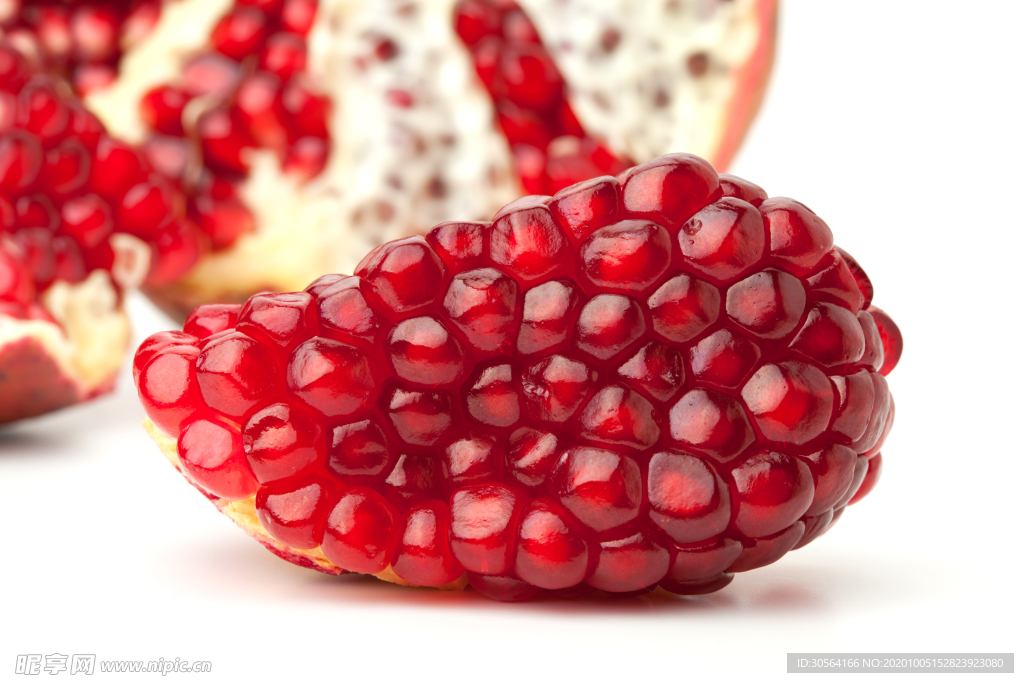 红色石榴籽水果背景海报素材