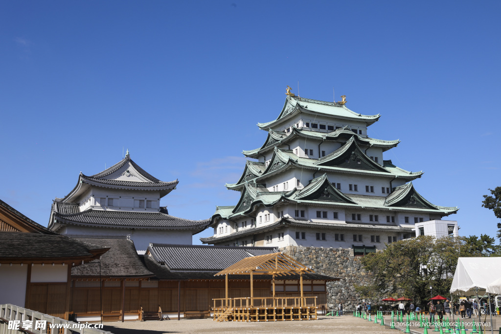 城堡建筑旅游旅行背景海报素材