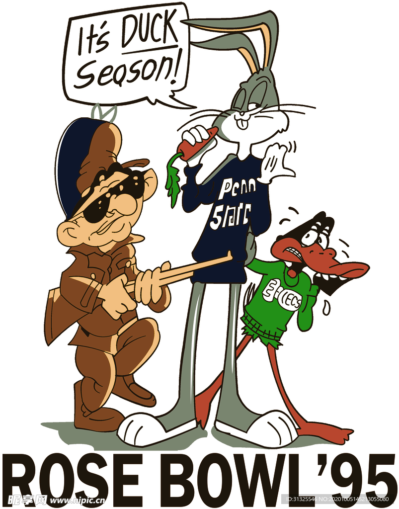 兔八哥 兔子  鸭子  猎人