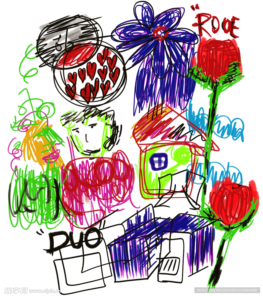 涂鸦 杂画 裁片