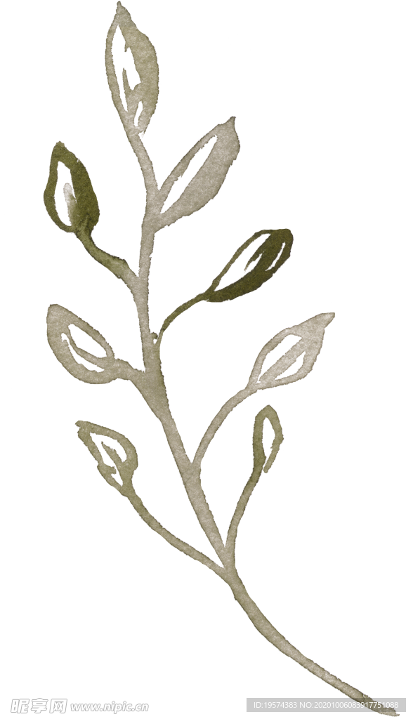 绿色 叶子 家纺 花型