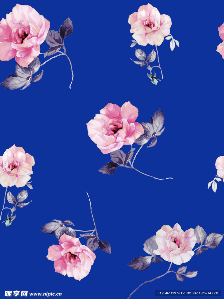 乱花 数码 印花 女装 花型