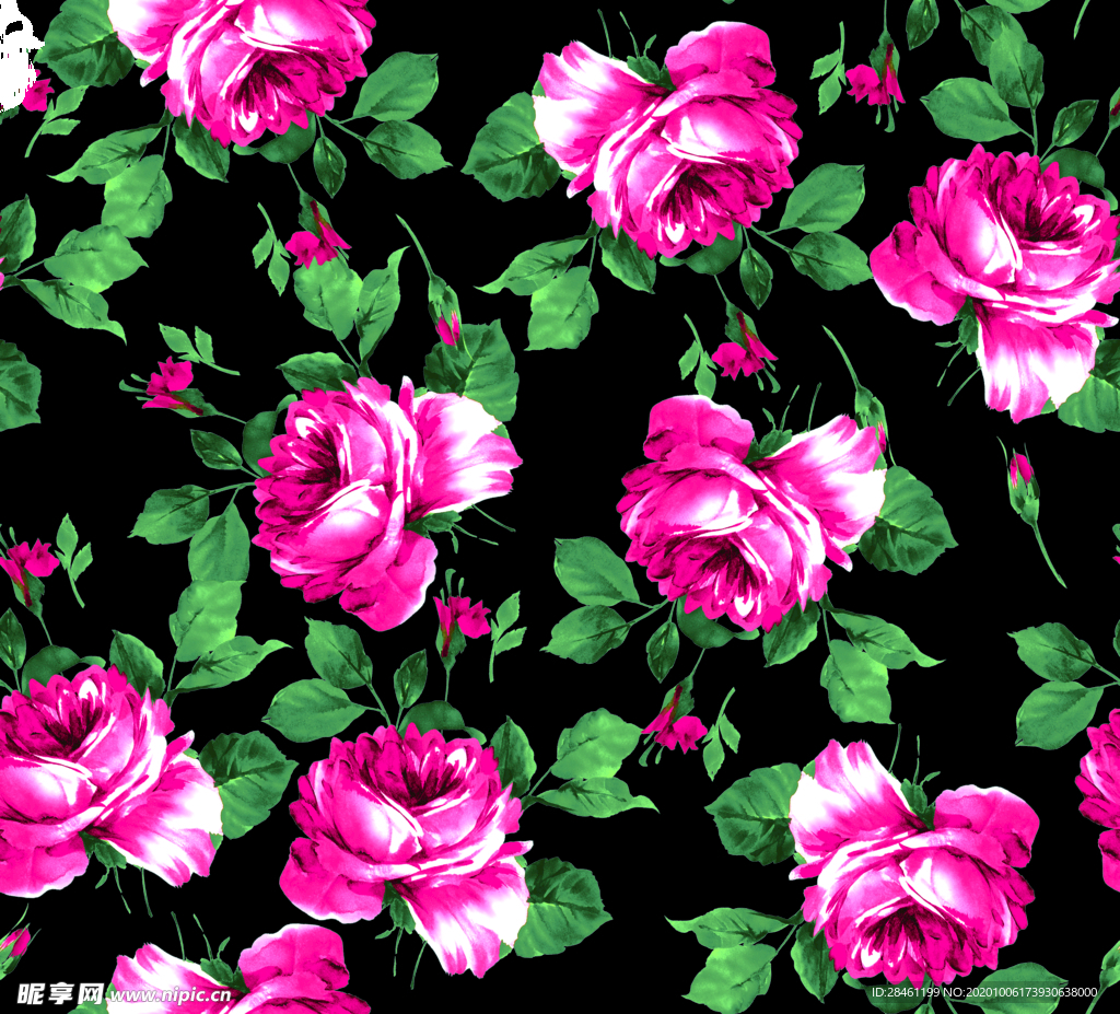 手绘花 玫瑰花 大牌花 乱花