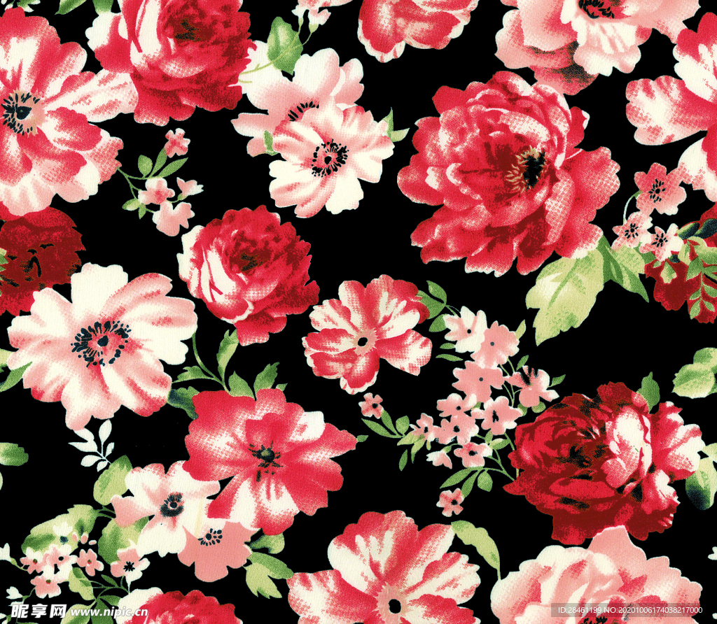 手绘花 玫瑰花 大牌花 乱花