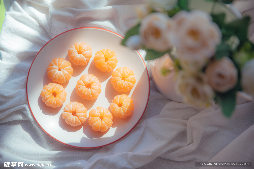 桔子水果果实背景海报素材